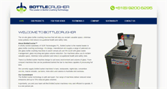 Desktop Screenshot of bottlecrusher.com.au