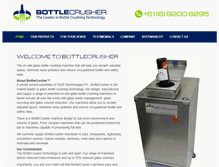 Tablet Screenshot of bottlecrusher.com.au